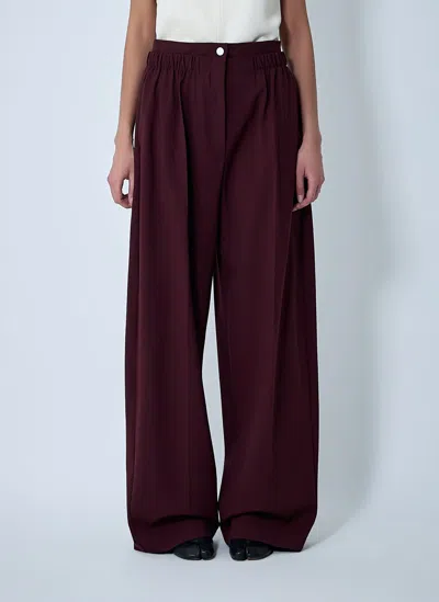 Sportmax Quito Pants In Burgundy