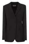 Sportmax Ranghi - Stretch Wool Blazer In Black