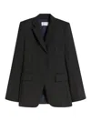 Sportmax Ranghi Stretch Wool Jacket By In Black