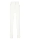 Sportmax Trousers Viscose Blend Back Pocket In White