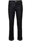 Sportmax Cropped Low-rise Bootcut Jeans In Blue