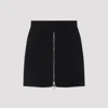 Sportmax Refolo Mini Skirt In Wool And Cashmere In Black