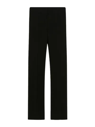 Sportmax Slim Low Waist Pants  In Black