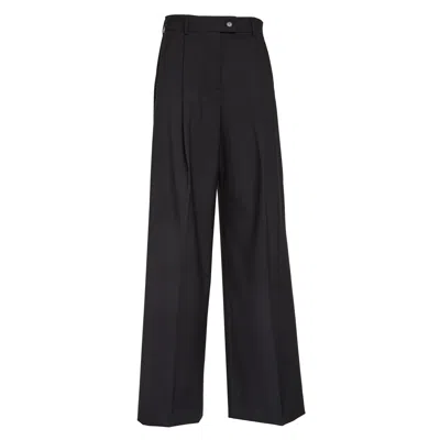 Sportmax Relaxed Fit Oversized Trousers In Black