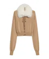 Sportmax Detachable Collar Cardigan In Nude