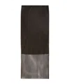 Sportmax Rhinestone Mesh Midi Skirt In Black