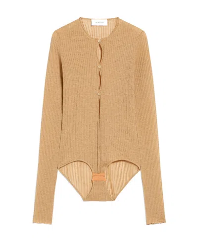 SPORTMAX SPORTMAX CREWNECK LONG-SLEEVED JUMPSUIT