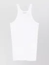 Sportmax Ribbed Crew Neck Racerback Sleeveless Top