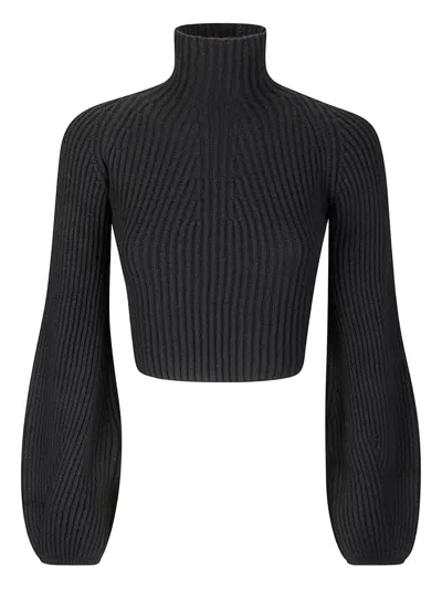 SPORTMAX RIBBED-KNIT SWEATER