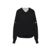 Sportmax Oversized Jumper With Detachable Sleeves In Black