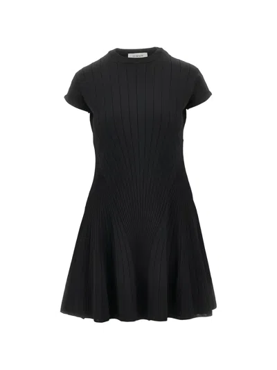 Sportmax Short-sleeved Dress In Black