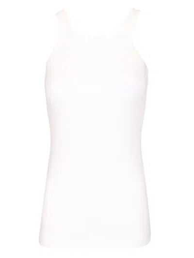 Sportmax Ribbed Top Tops White