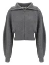 Sportmax Grey Wool Blend Calipso Cardigan In Gray
