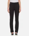 Sportmax Jersey Trousers With Back Pockets And Belt Loops In Black