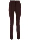 Sportmax Pantalone Skinny Ricetta In Nylon Stretch Cioccolato Donna In Brown