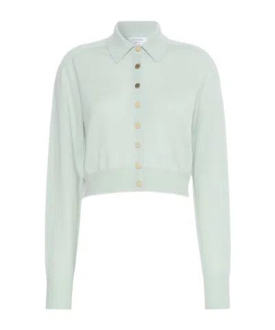 Sportmax Ririka Pure Wool Cardigan In Light Green
