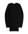 Sportmax Robe En Maille De Coton Stretch In Black