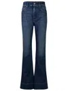 Sportmax Robinia Denim Mid Waist Flared Jeans In Blue