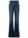 Sportmax Robinia Denim Mid Waist Flared Jeans In Blue