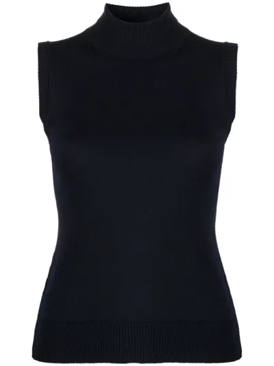 SPORTMAX ROLL-NECK VIRGIN-WOOL VEST
