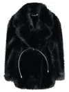 Sportmax Rosaria Coat With Belted Jacket In Black