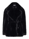 Sportmax Rosaria Coat With Belted Jacket In Blue
