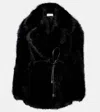 Sportmax Rosaria Coat With Belted Jacket In Black