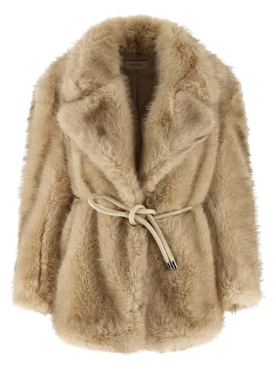 SPORTMAX ROSARIA FUR BEIGE