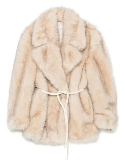SPORTMAX SPORTMAX "ROSARIA" MAXI FUR CLOTHING