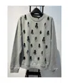 Sportmax Round Collar Long Sleeve Sweater In Gray