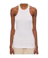 Sportmax Nastie Silk Cotton Tank Top Clothing In White
