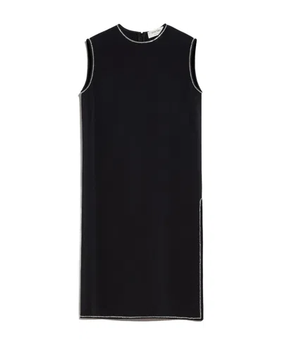 Sportmax Round Neck Dress In Black