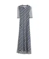 Sportmax Round Neck Short Sleeve Dress In Gray