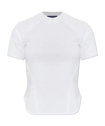 Sportmax Round-neck Short-sleeved T-shirt In White