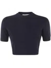 Sportmax Round Neck Short Sleeves Woven "bettina" T-shirt