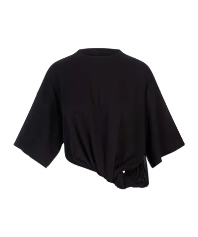 Sportmax Round-necked T-shirt In Black