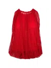 Sportmax 라운드 넥 블라우스 In Red