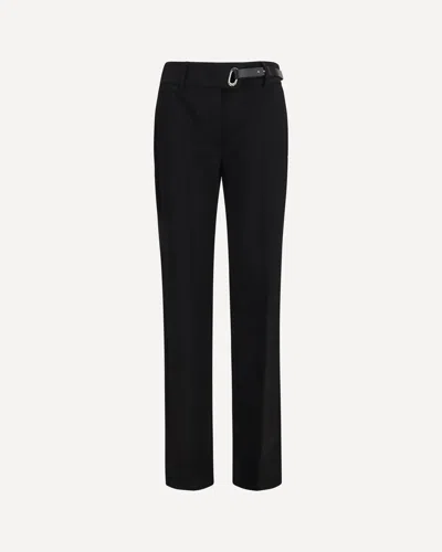 Sportmax Pantaloni Rum A Sigaretta Con Cintura In Black