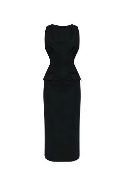 Sportmax Ruta Sleeveless Midi Dress In Black