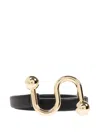 Sportmax S-shaped Buckle Belt In Black