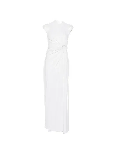 Sportmax Saletta Ring-detail Maxi Dress In White