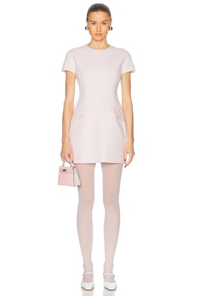 Sportmax Sansa Stretch Interlock Mini Dress In Pink