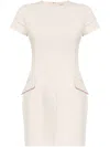 Sportmax Sansa Stretch Interlock Mini Dress In Pink