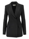Sportmax Sart Double-breasted Blazer In Black
