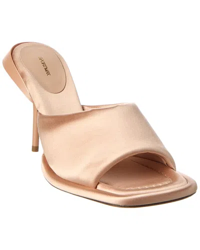 Sportmax Satin Pump In Gold