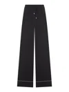 Sportmax Drawstring Piped Trousers In Black