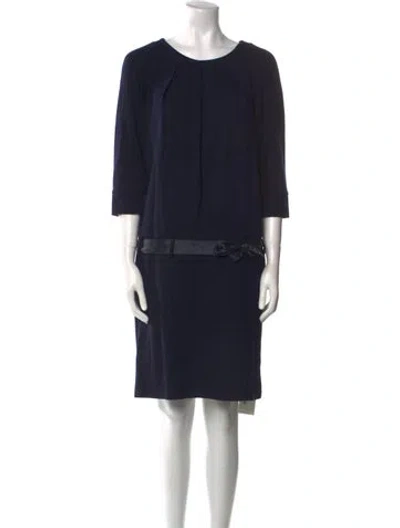 Pre-owned Sportmax Scoop Neck Mini Dress In Multi