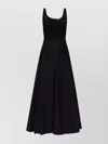 Sportmax Scoop Neck Sleeveless Dress With Flared Hem