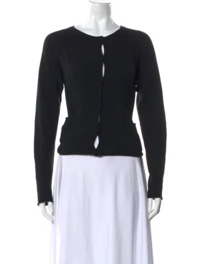 Pre-owned Sportmax Scoop Neck Sweater In Black