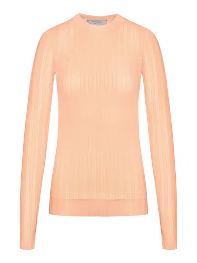 Sportmax Semi-transparent Top In Nude & Neutrals